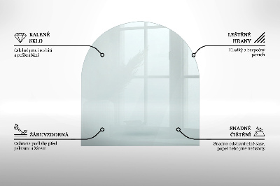 Sticlă securizată protecție sub sobă transparent