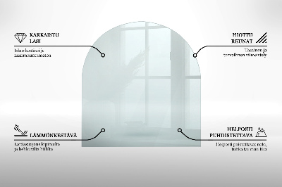 Sticlă securizată protecție sub sobă transparent