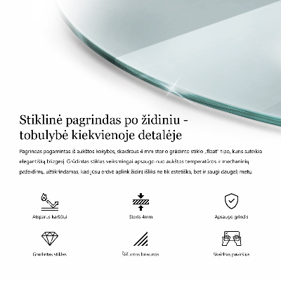 Protecție sub sobă transparentă