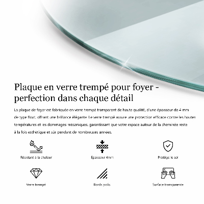 Protecție sub sobă transparentă
