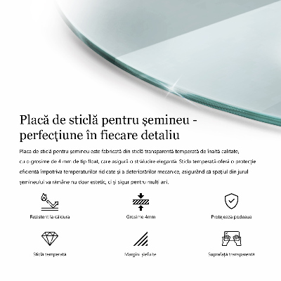 Protecție sub sobă transparentă