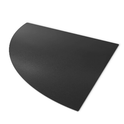 Protecție sub sobă sfert de cerc din metal negru