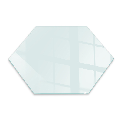 Protecție sub sobă hexagonal transparent