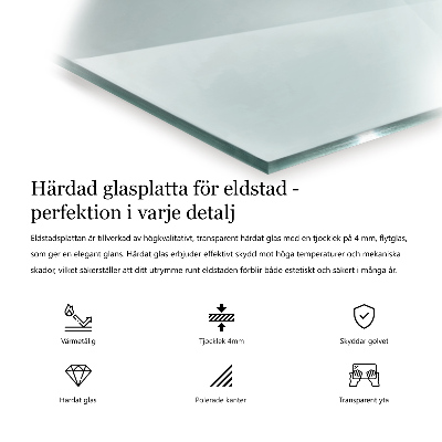 Protecție sub sobă hexagonal transparent