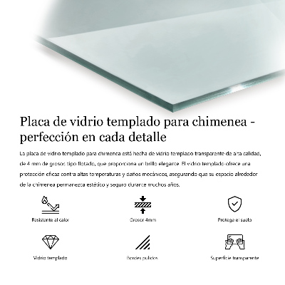 Protecție sub sobă hexagonal transparent