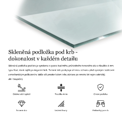 Protecție sub sobă hexagonal transparent