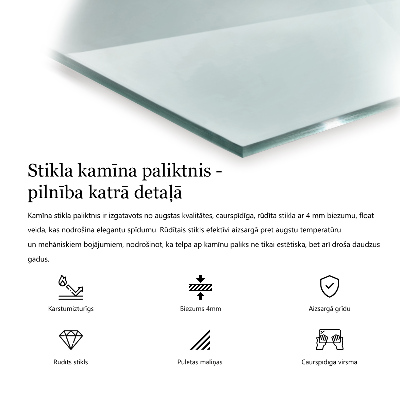 Protecție sub sobă hexagonal transparent