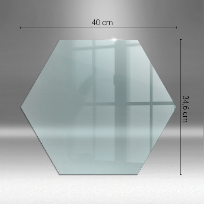 Protecție sub sobă hexagonal transparent