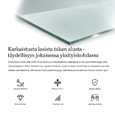 Protecție sub sobă hexagonal transparent