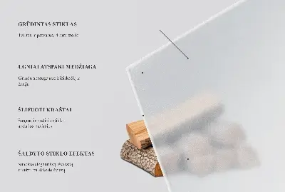 Protecție sub sobă semitransparentă de formă rotundă