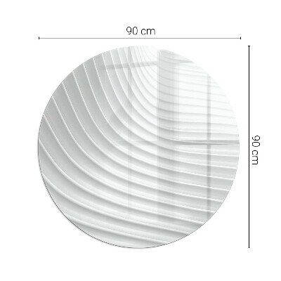 Protecție sub sobă rotundă Vlny jemných línií