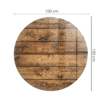 Sticlă securizată protecție sub sobă rotundă Drevená doska s obilím