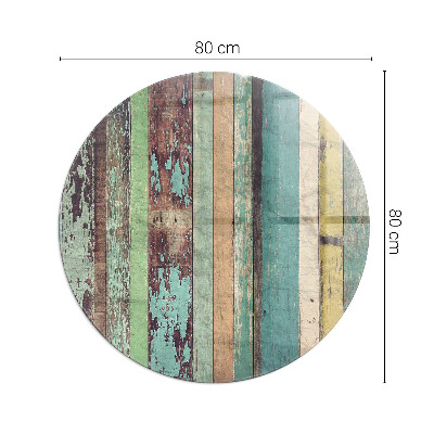 Protecție sub sobă rotundă Dosky v rôznych odtieňoch