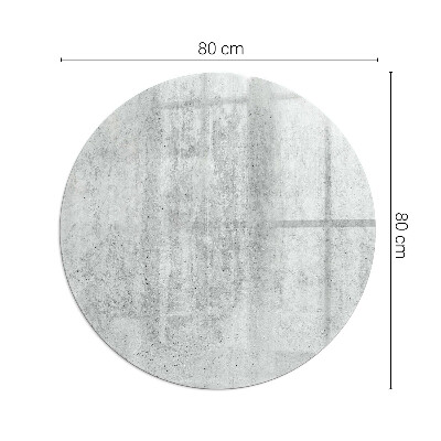 Sticlă securizată protecție sub sobă rotundă Textúra surového betónu
