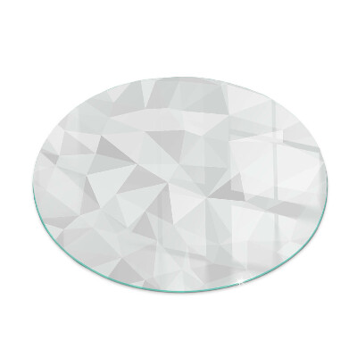 Sticlă securizată protecție sub sobă rotundă Abstraktný geometrický vzor