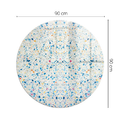 Sticlă securizată protecție sub sobă rotundă Abstraktný textúrovaný vzor