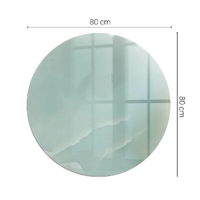 Sticlă securizată protecție sub sobă rotundă Jemný mramorový vzor