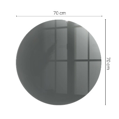 Protecție sub sobă rotundă Farba Sivohnedá