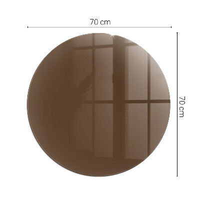 Sticlă securizată protecție sub sobă rotundă Farba Hnedá