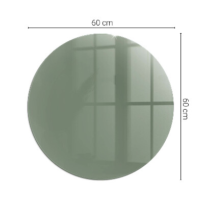Sticlă securizată protecție sub sobă rotundă Farba olivová