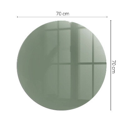 Sticlă securizată protecție sub sobă rotundă Farba olivová