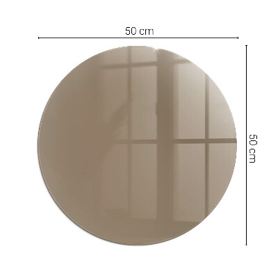 Sticlă securizată protecție sub sobă rotundă Farba Hnedá