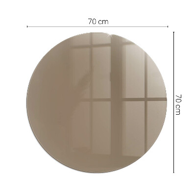 Sticlă securizată protecție sub sobă rotundă Farba Hnedá