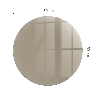 Sticlă securizată protecție sub sobă rotundă Farba Hnedá