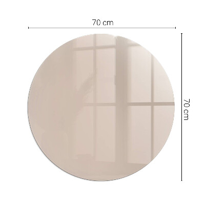 Protecție sub sobă rotundă Farba Svetlohnedá