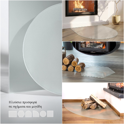 Sticlă sub șemineu Semitransparentă dreptunghiulară