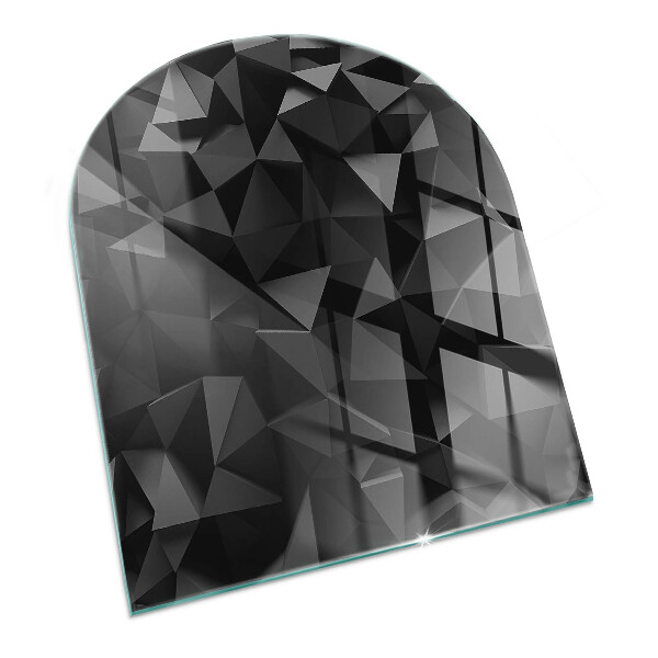 Protecție sub sobă semi-ovală Geometrie tridimensională