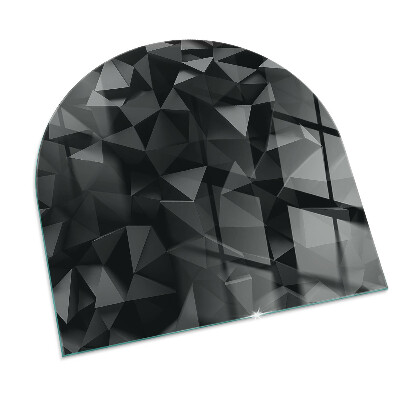 Protecție sub sobă semi-ovală Geometrie tridimensională