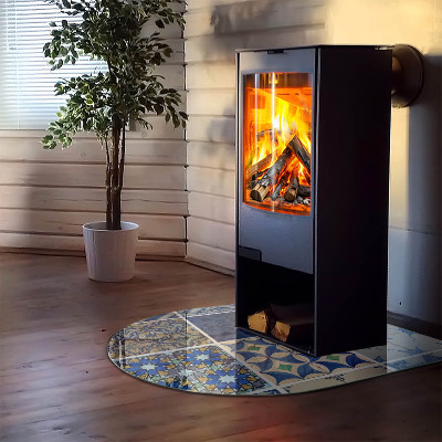 Protecție sub sobă semi-ovală Modele de plăci ceramice