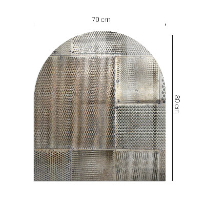 Protecție sub sobă semi-ovală Model de tablă perforată