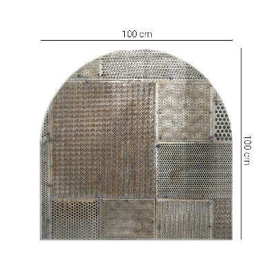 Protecție sub sobă semi-ovală Model de tablă perforată