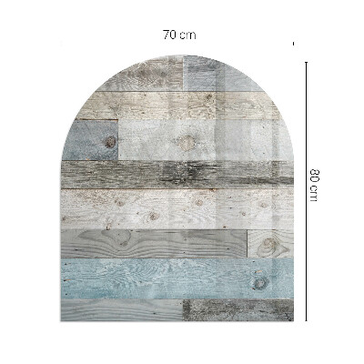 Sticlă sub șemineu semi-oval Plăci în diferite nuanțe