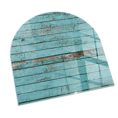 Sticlă sub șemineu semi-oval Plăci în stil rustic