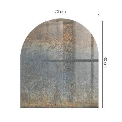 Protecție sub sobă semi-ovală Model de textură abstractă