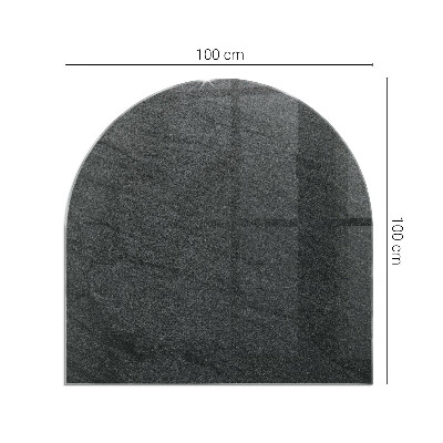 Sticlă sub șemineu semi-oval Textura suprafeței pietrei