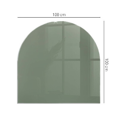 Protecție sub sobă semi-ovală Culoare măsliniu