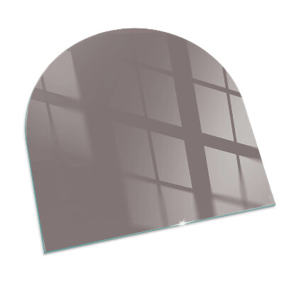 Sticlă sub șemineu semi-oval Culoare bej