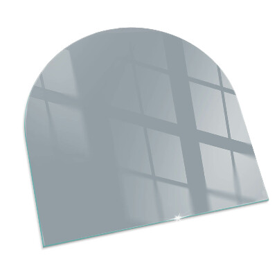 Sticlă sub șemineu semi-oval Culoare Gri