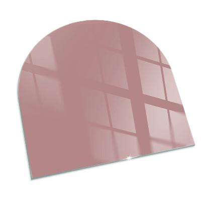 Sticlă sub șemineu semi-oval Culoare roz