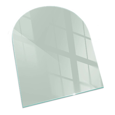 Sticlă sub șemineu semi-oval Culoare Verde Deschis