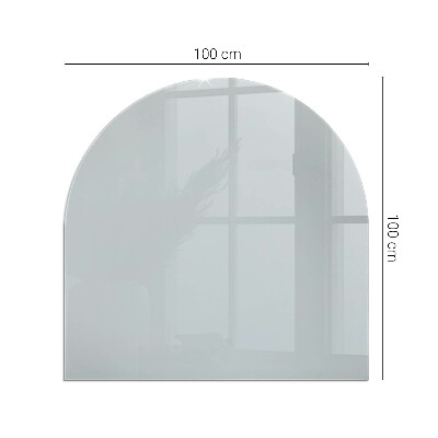 Protecție sub sobă semi-ovală Culoare Gri
