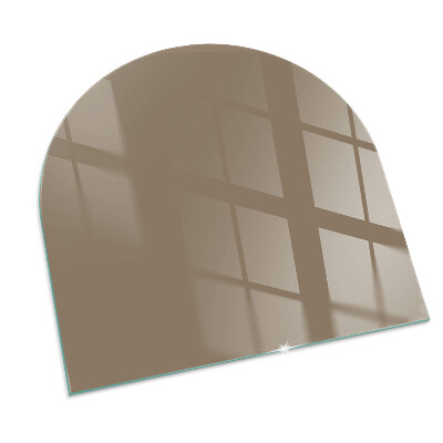 Sticlă sub șemineu semi-oval Culoare Maro