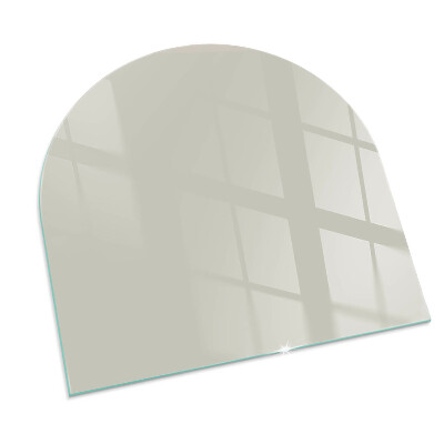Sticlă sub șemineu semi-oval Cremă deschisă de culoare