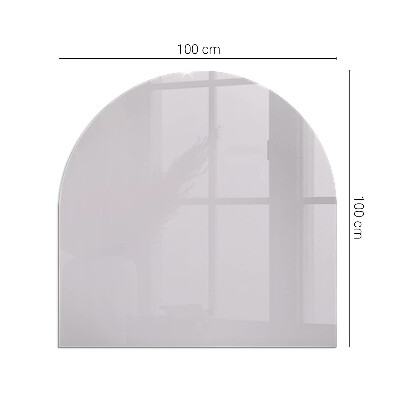 Protecție sub sobă semi-ovală Culoare violet deschis
