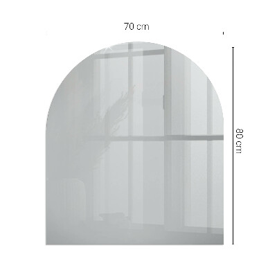 Protecție sub sobă semi-ovală Culoare Gri deschis