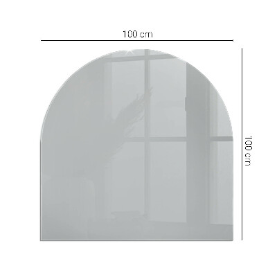 Protecție sub sobă semi-ovală Culoare Gri deschis